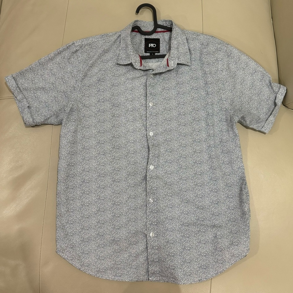 PTO Short Sleeve Button Down Shirt